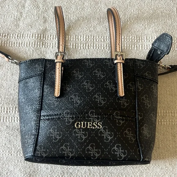 GUESS Delaney Logo Mini Tote - Picture 1 of 16